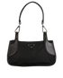 Tessuto Shoulder Bag, £495, Handbags, Black, Nylon, Front view